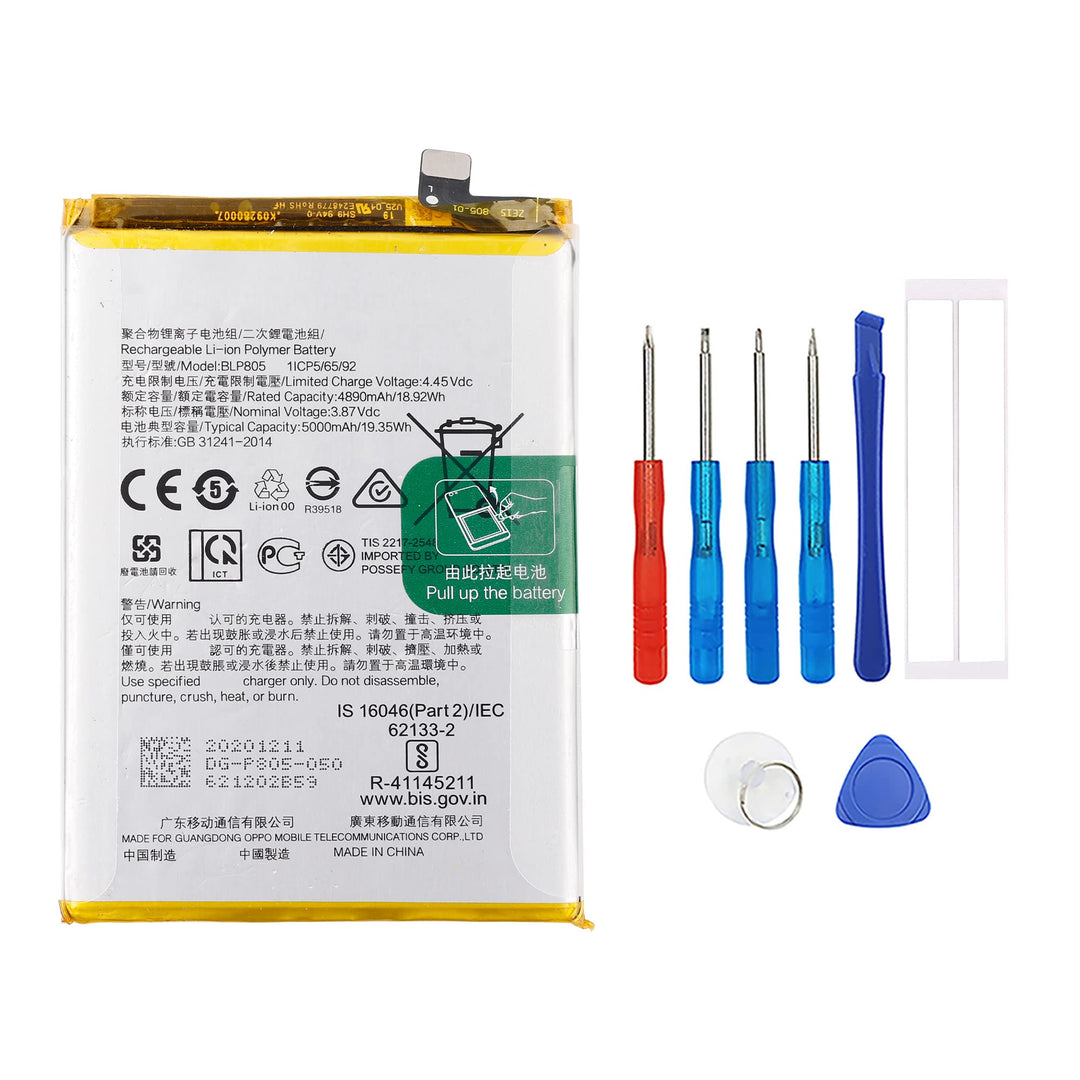 Swark Akku BLP805 Kompatibel mit Oppo A53 CPH2127 CPH2131 Oppo A53s CPH2139 CPH2135 with Tools