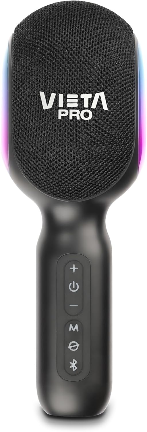 Vieta Pro Karaoke Party, Mikrofon mit Lautsprecher und True Wireless-Option, damit Sie Zwei Mikrofon