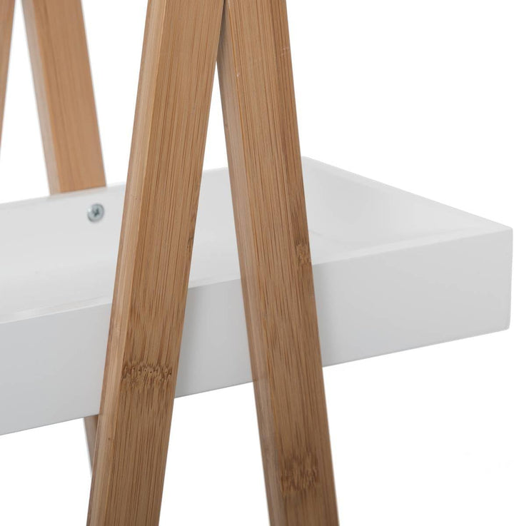 5five - servierwagen 3 Ebenen dreieck naturéo Bambus weiss Taille unique Bambou / Blanc, Taille uniq