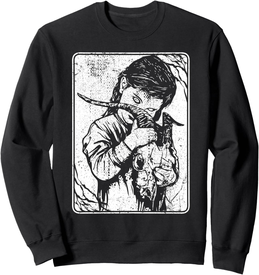 Satanic Okkult Dark Art Evil 666 Antichrist Goth Sweatshirt
