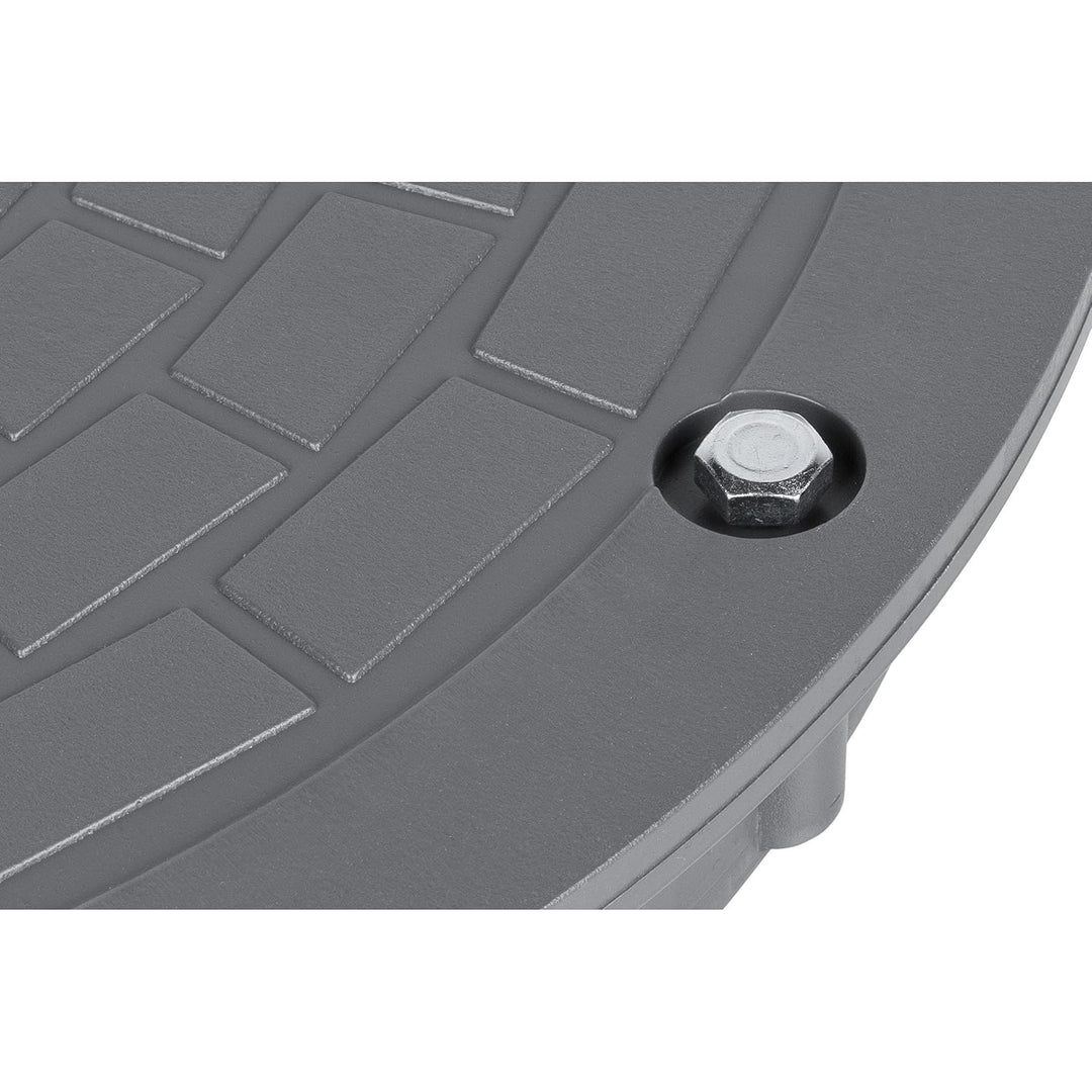 Kanaldeckel für Glattrohr Ø DN400 Schachtabdeckung Schachtdeckel Kontrollschacht Grau für Glattrohr