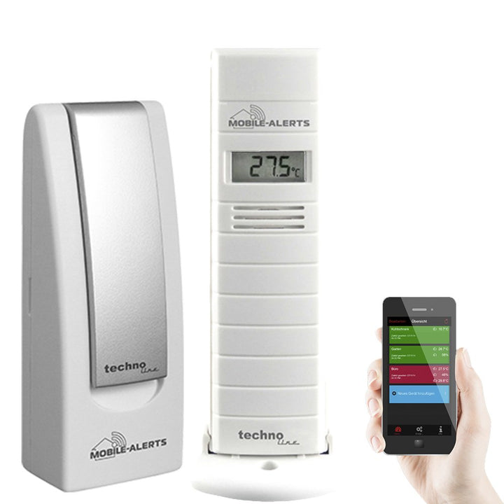 Technoline MA 10200 + Gateway Temperatur- und Luftfeuchteüberwachung von Terrarien/Gewächshäuser, We