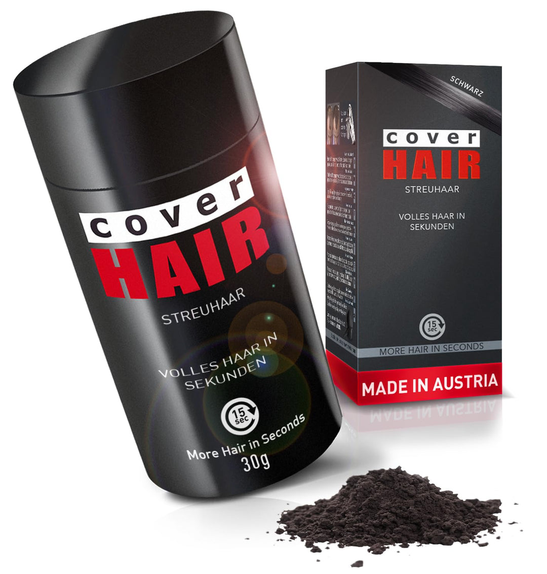 COVER HAIR - Premium Streuhaar 30g | Schütthaar zur Haarverdichtung und Ansatzkaschierung | Authenti