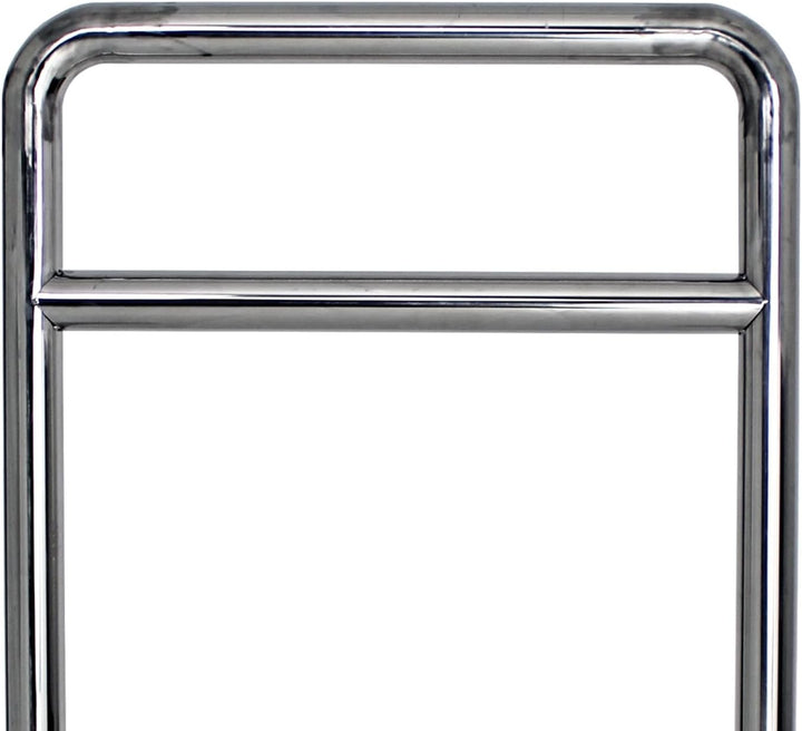 2x TRUTZHOLM Fahrradanlehnbügel Fahrradständer Anlehnständer mit Knierohr 118 x 78 cm aus Edelstahl