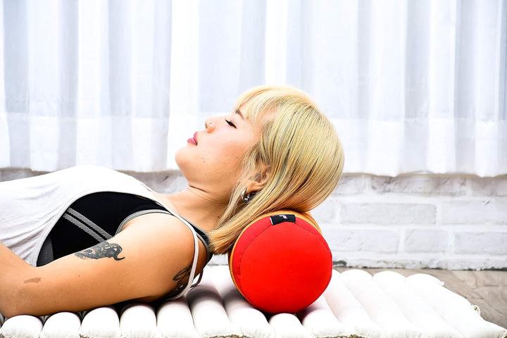 Leewadee Pilatesrolle Yoga Bolster Yogakissen Ökologisches Naturprodukt, Kapok, Sf02 - Orange