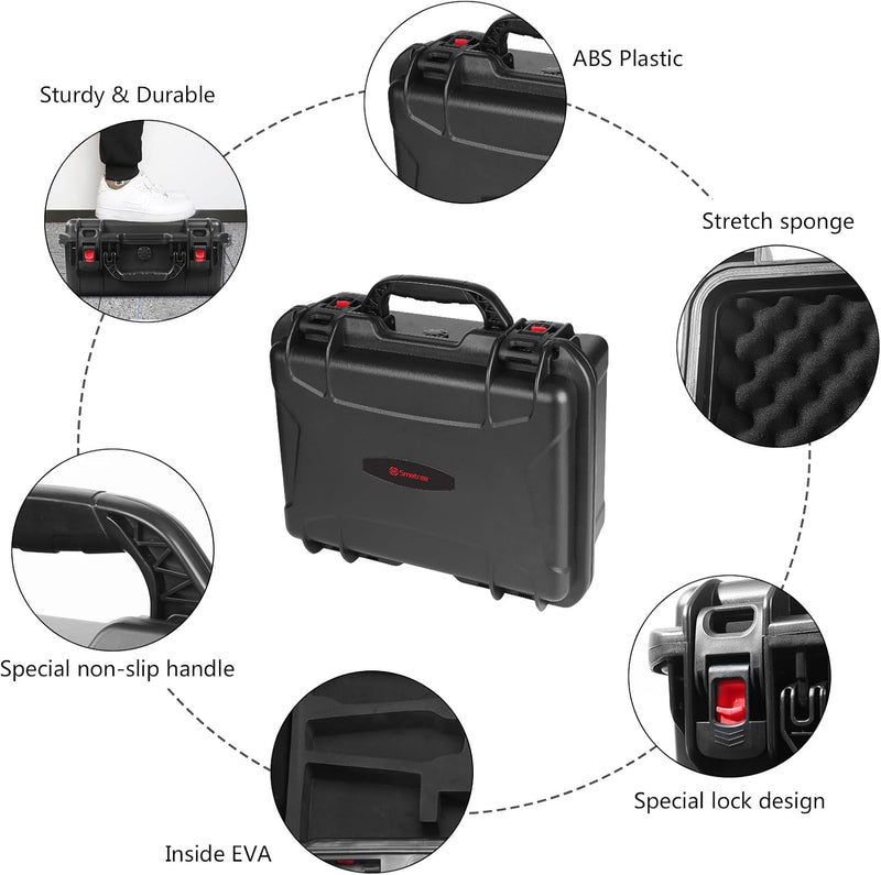 Smatree 28.3L Mavic 3 Pro Double Layer Waterproof Hard Case, Carrying Hard Shell Professional Case f