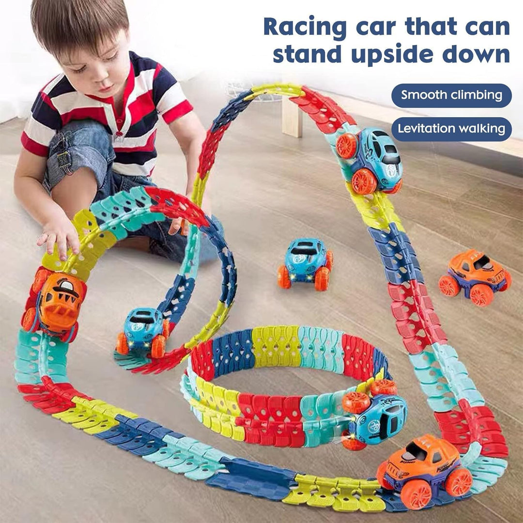 Autorennbahn Autorennbahn Rennbahn Auto Spielset Inklusive 184 Stück Tracks Rennbahn Racetrack Spiel