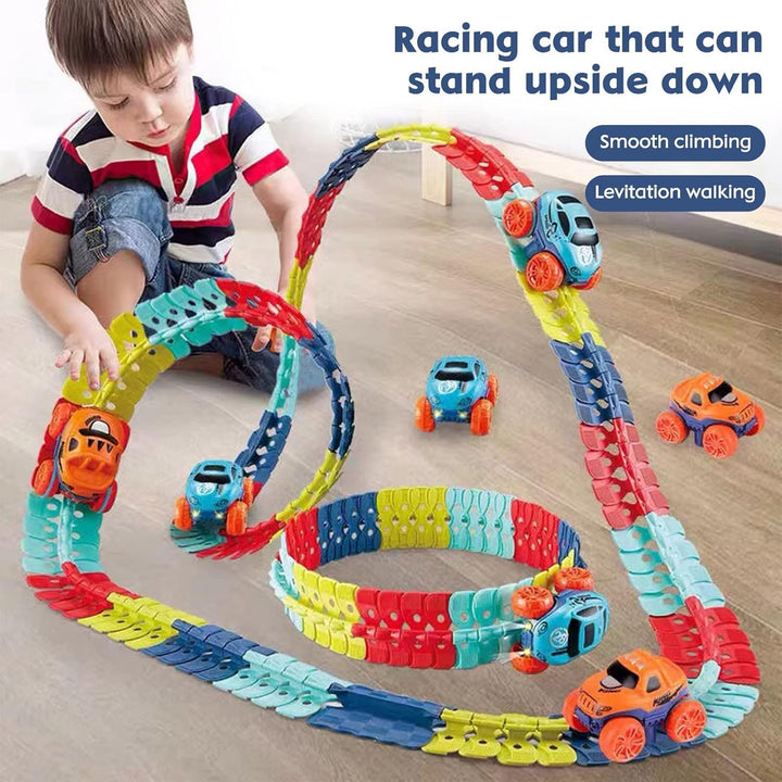 Autorennbahn Autorennbahn Rennbahn Auto Spielset Inklusive 184 Stück Tracks Rennbahn Racetrack Spiel