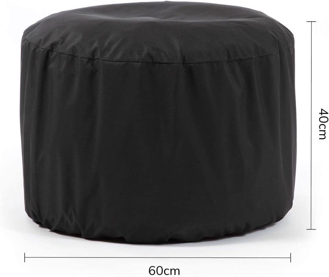 mokebo® Schutzhülle für Outdoor Pouf rund 'Der Beschützer', Cover wasserfest & wetterfest, Sonnensch