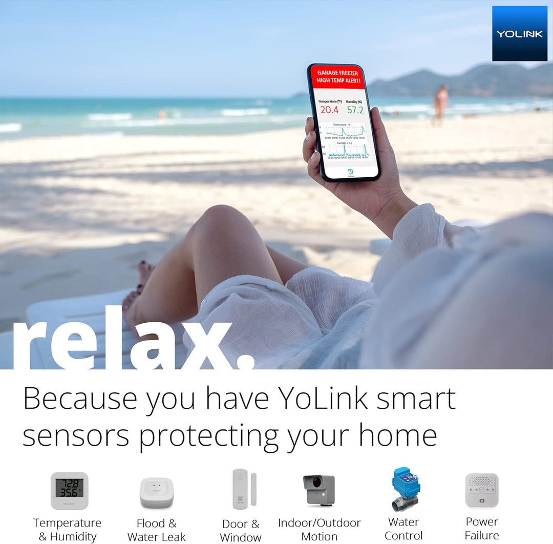 YoLink Hub - Nur zentrale Controller-Geräte, 1/4 Meile der weltweit längste Reichweite Smart Hub LoR