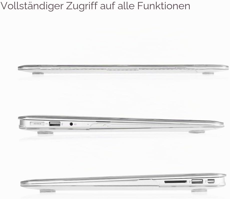 Fintie Hülle Kompatibel mit MacBook Air 13 (2010-2017) A1466/A1369, Ultradünne Plastik Hartschale Sc