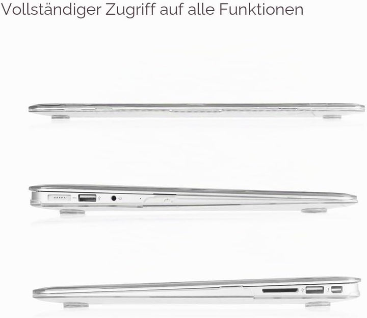 Fintie Hülle Kompatibel mit MacBook Air 13 (2010-2017) A1466/A1369, Ultradünne Plastik Hartschale Sc