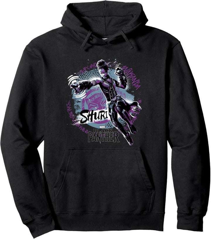 Marvel Black Panther Shuri Action Pose Pullover Hoodie