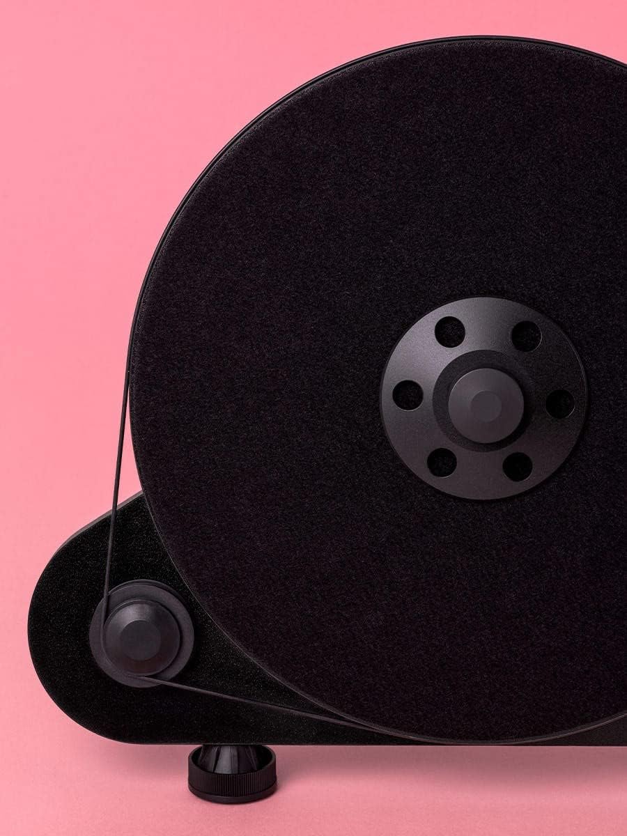 Pro-Ject VT-E R, Vertikaler Plug&Play Plattenspieler, Rechtshänder, Schwarz, Schwarz