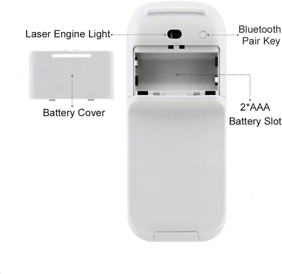 VBESTLIFE Bluetooth Arc Touch Mouse, Kabellose Faltbare Maus ohne USB-Nano-Empfänger, Ergonomische O