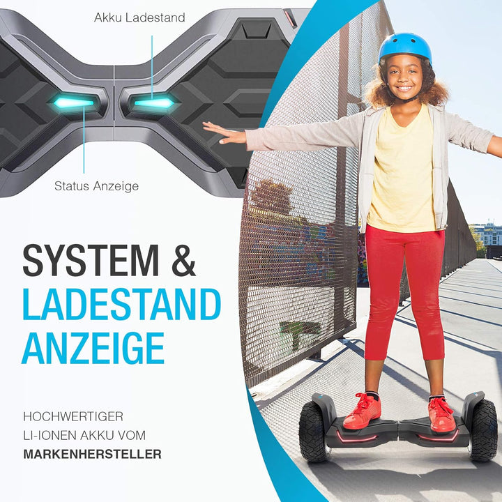 8.5" Premium Offroad Hoverboard Bluewheel HX510 SUV Deutsche Qualitäts Marke- Kinder Sicherheitsmodu