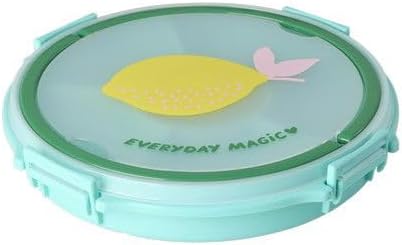 Rice Serviertablett rund Ø 32 cm mit Deckel & Tragegriff – Snack- & Partyplatte mit Fächern, BPA-fre