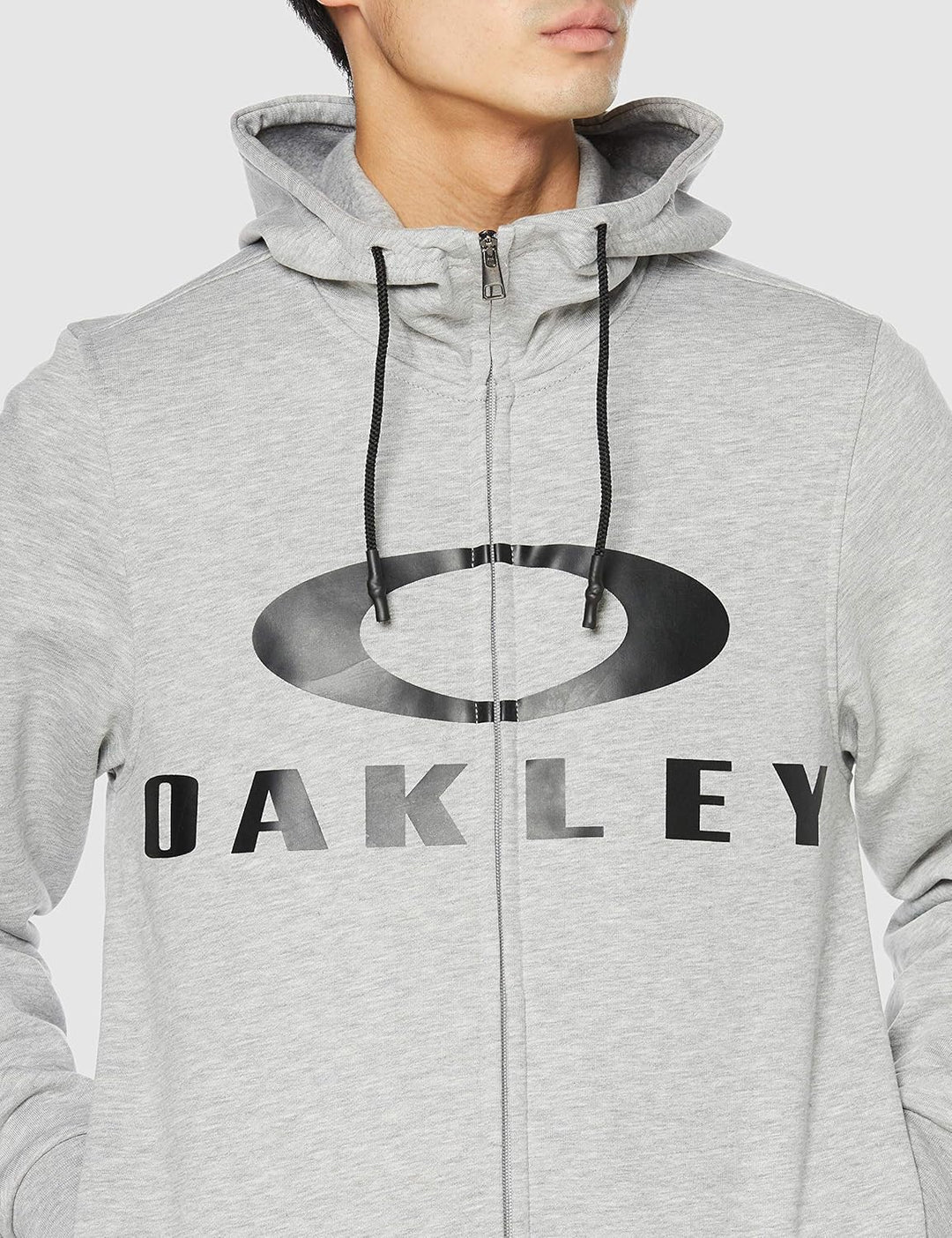 Oakley Herren Bark Fz Hoodie Sweatshirt L Dunkelgrau, L Dunkelgrau