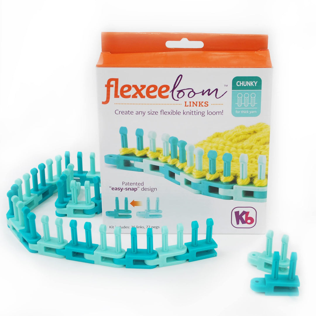 Authentic Knitting Board Flexee Loom Links, für grobes Garn, 36 Stück Für Grobes Garn., Für Grobes G