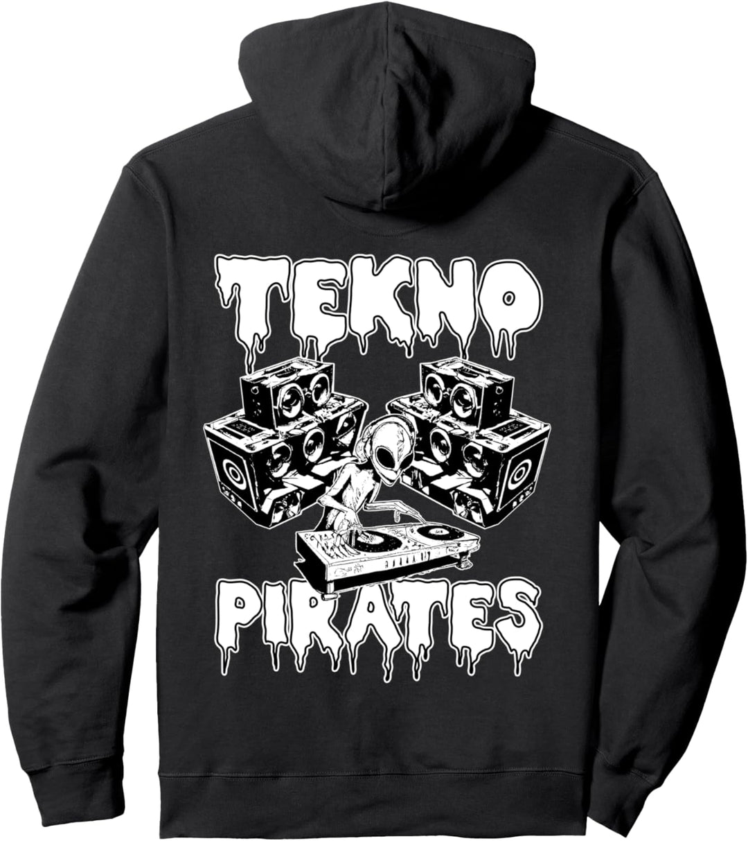 Spiral Tekno Freetekno 23 Sound System DJ Tribe Free Party Pullover Hoodie