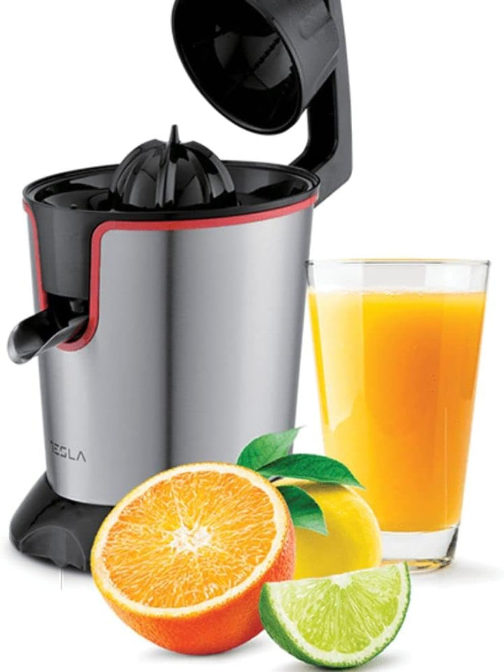 Tesla CJ301BX Zitruspresse, 300 W, Kapazität 650 ml, Fruchtfleischfilter, einfache Reinigung, Schwar