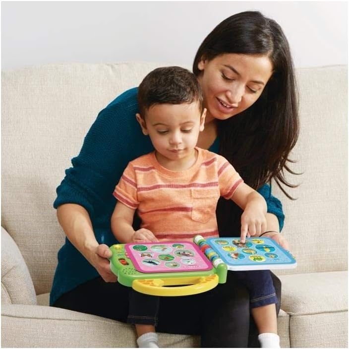 VTech – Mon Imagier der Tiere, zweisprachig, Babybuch, sprechend und interaktiv, ab 2 Jahren – franz