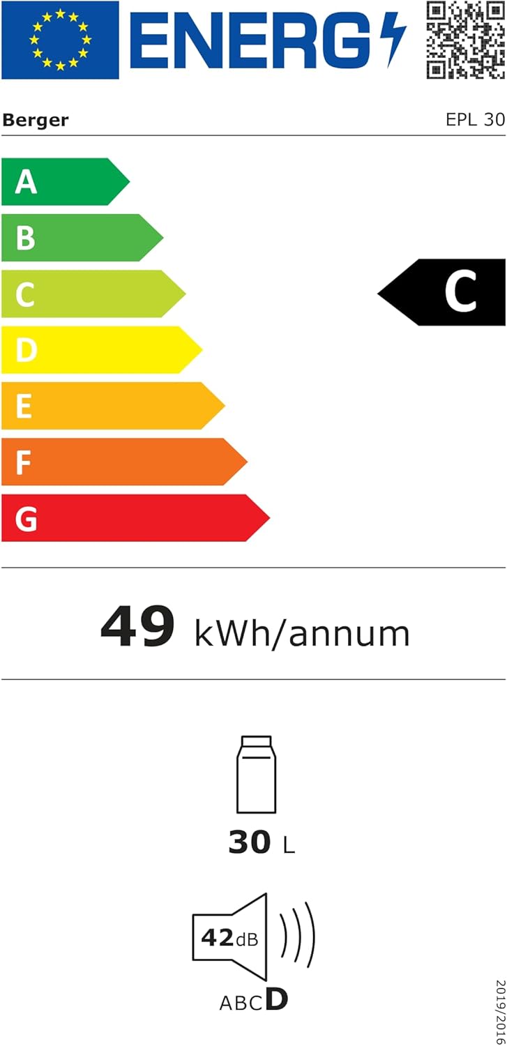 BERGER EPL Kompressor Kühlbox Elektrisch - Kühlbox Auto 12V/24V/230V mit Tiefkühlfunktion bis -20°C,