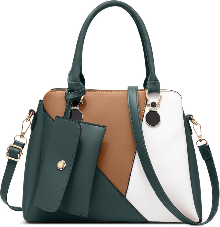 DORRISO Leicht Damen Handtasche Elegant Henkeltasche mit Mode Kleine Geldbörse für Einkaufen Reise U