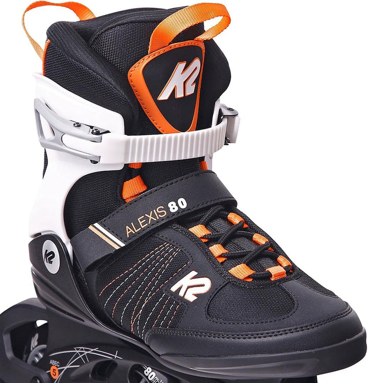 K2 Skates Damen Inline Skates ALEXIS 80, black - orange, 30E0874.1.1.060