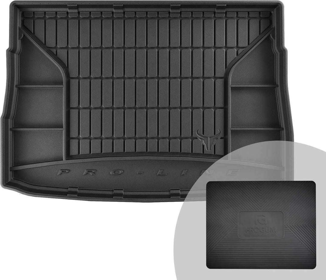 FROGUM ProLine 3D Gummimatte Exklusive Auto Kofferraummatte Kofferraumwanne für Volkswagen Golf VIII