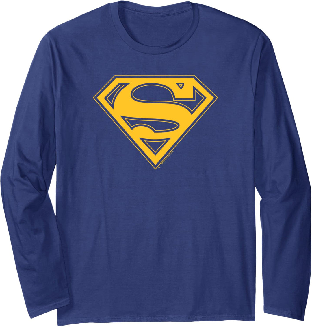 Superman Maize & Blue Shield Langarmshirt
