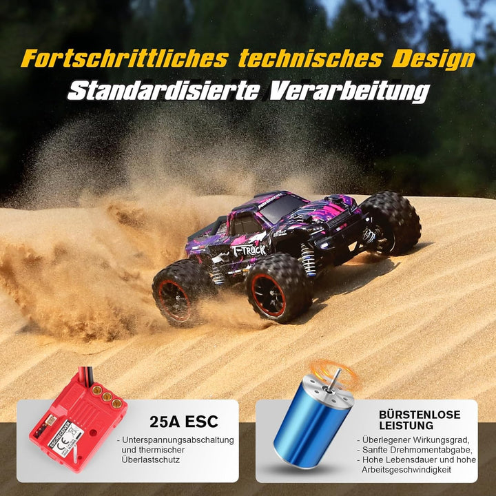 HAIBOXING 1:18 Ferngesteuertes Auto Bürstenlose, 4WD RC Auto 48+km/h Hochgeschwindigkeits RC Monster