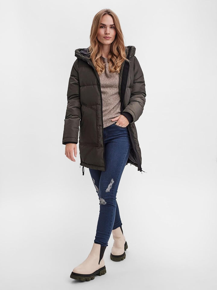 VERO MODA Damen Daunenjacke XS Peat, XS Peat