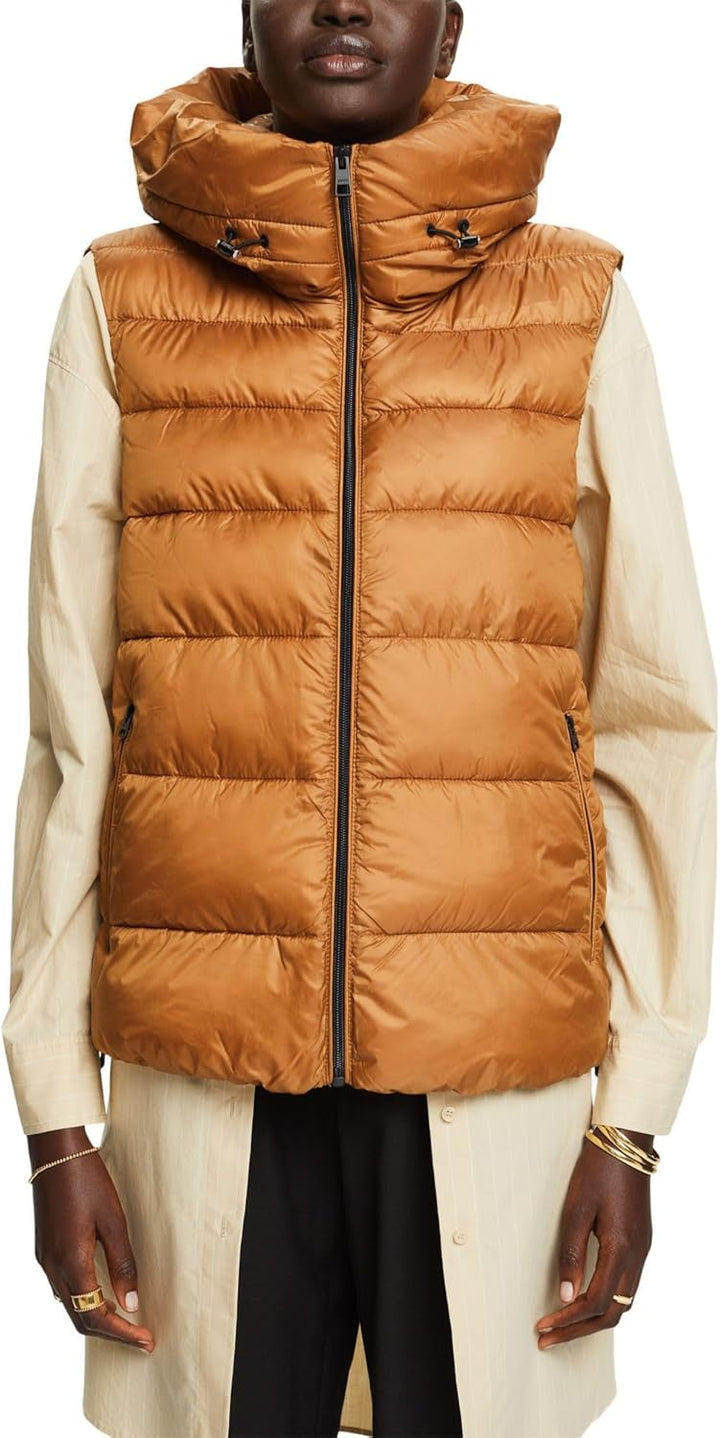 ESPRIT Damen Weste XL 235/CARAMEL, XL 235/CARAMEL