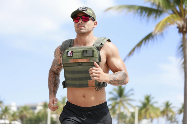 Unbrokenshop.com Verstellbare Gewichtsweste, WOD Cross Fitness, Hantelscheiben Träger für Kraft- und