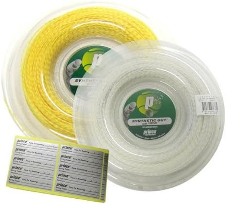 Prince Tennisschlägersaiten Tennis Mehrfarbig Durchmesser 1.30 mm Bianco - bianco, 1.30 mm Bianco -