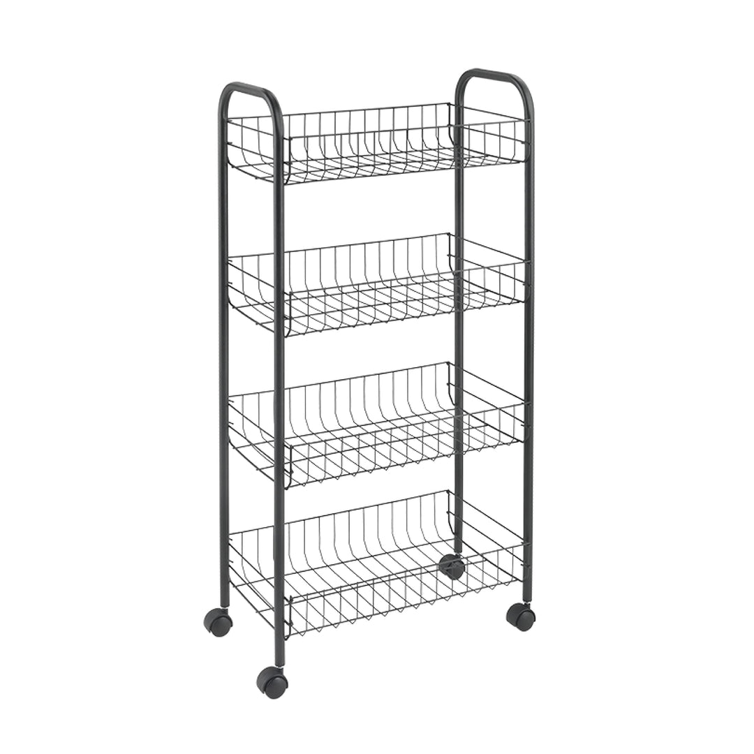 Ascona Lava Allzweckwagen 4 Etg. 41x26x86cm TouchTherm Schwarz, Schwarz