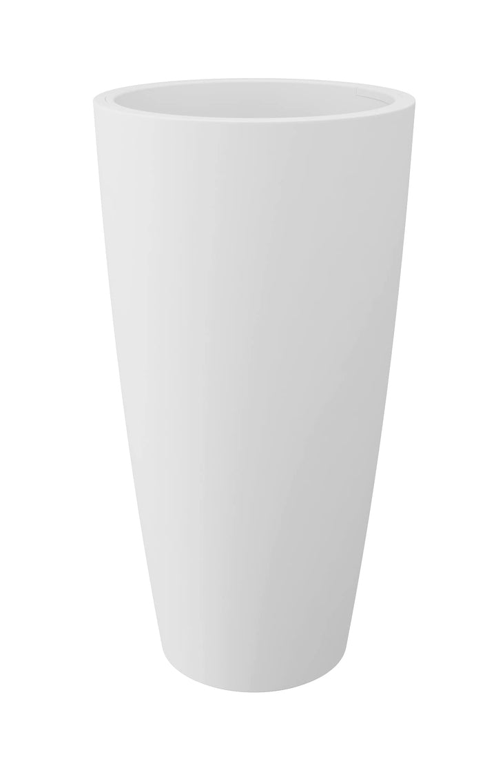 Nicoli vase Hoher Blumentopf im Stil 38 x 85 cm, innen aussen, herausnehmbarer Untersetzer (38 x 85