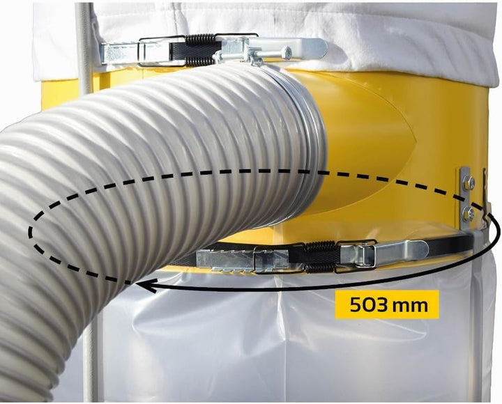 5x BAMATO Spänesack für Absauganlage – Reissfester Auffangsack, passend für AB-2530 &amp; AB-3900, Staub