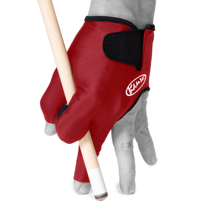 KAMUI Billardhandschuh QuickDry für linke Hand, Rot, M