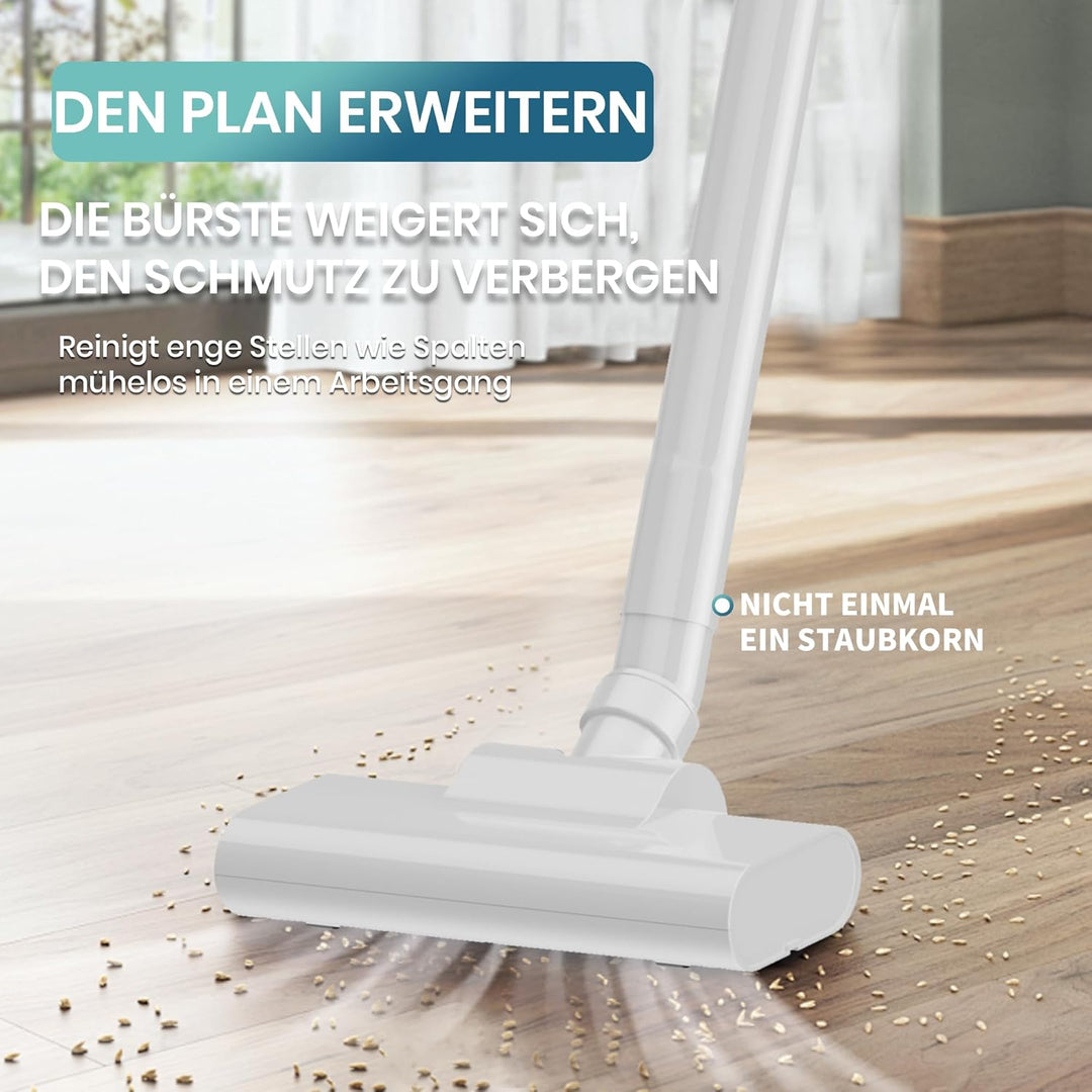Akku Staubsauger Kabellos, Bürstenloser Motor Akkustaubsauger,Mit LED Anzeige, Stabstaubsauger Elekt
