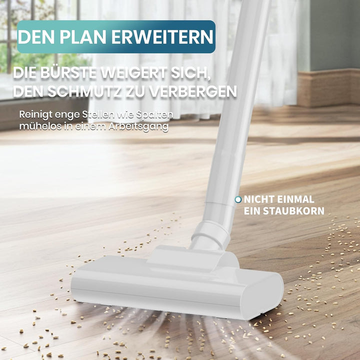 Akku Staubsauger Kabellos, Bürstenloser Motor Akkustaubsauger,Mit LED Anzeige, Stabstaubsauger Elekt