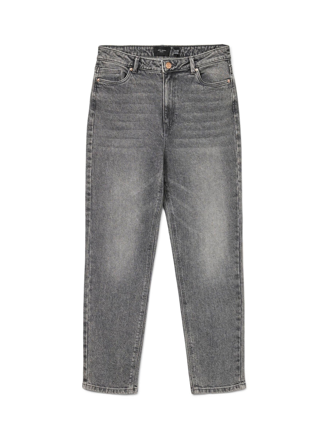 VERO MODA Female Mom Jeans VMLINDA Hohe Taille Hohe Taille Jeans 27W / 30L Medium Grey Denim, 27W /