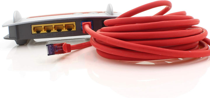 1aTTack.de Cat.7 Netzwerkkabel 2m - Rot - 10 Stück - Cat7 Patchkabel (SFTP/PIMF/LSZH) Rohkabel 10 Gb