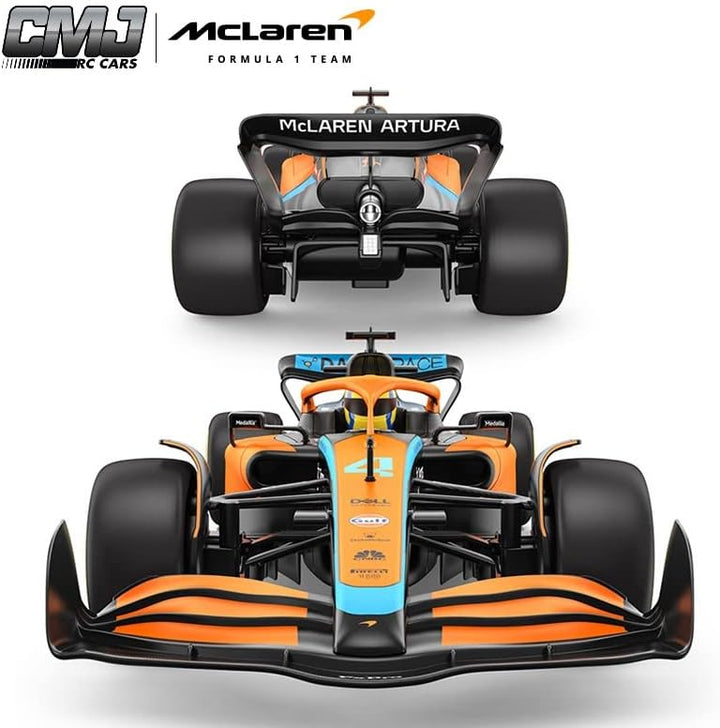 McLaren F1 MCL36 RC Auto (1:18 Skala) - Fernbedienungsauto für Formel 1 der Saison 2022 Fahrer - Lan
