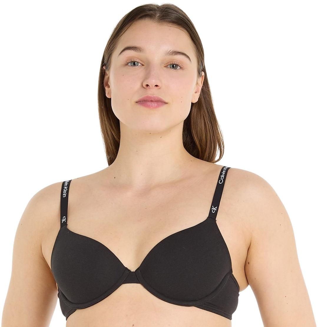Calvin Klein Damen Demi-Cups BH Lightly Lined Leicht gefüttert 70D Schwarz (Black), 70D Schwarz (Bla