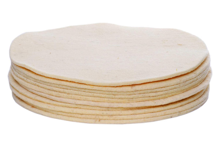 HPS® Sparset - 10-Stück- Wollpads -Parkett nachölen - Polierpad Ø30cm - Polierbad für geöltes, versi