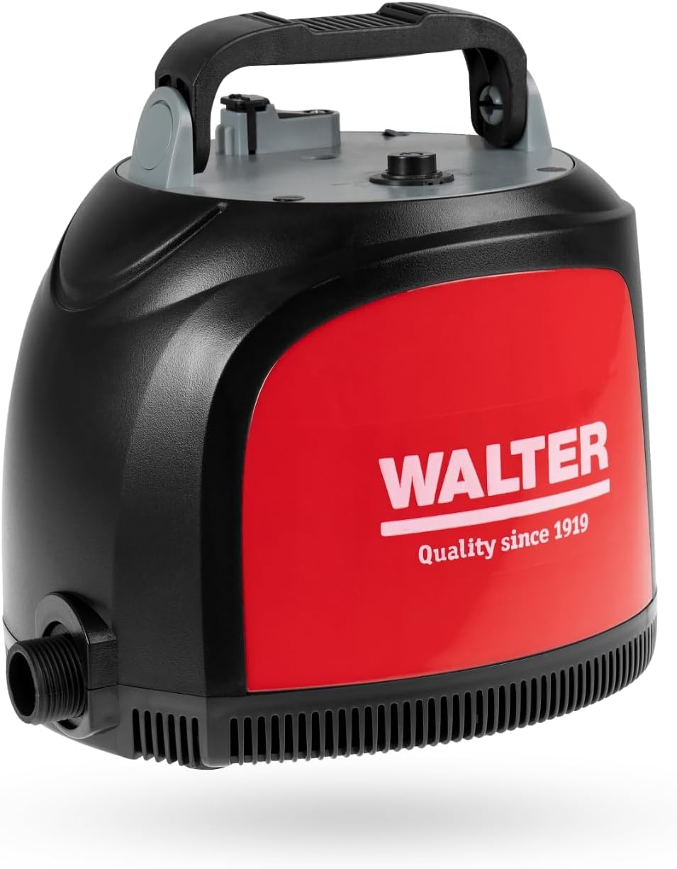 WALTER- Li-Ion Akku-Klarwasserpumpe 20V, Förderhöhe 12 m, Fördermenge 3500 l/h, mit eingebautem 4000