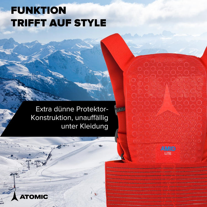ATOMIC Live Shield JR I Kinder-Protektorenweste mit 3-lagigem Multi Density Schaum für maximalen Sch