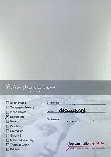 25 Blatt DIN A3 weiss glänzendes Papier mit Goldstich bedruckbar 120g/m² beidseitig schimmernd